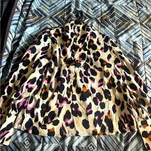 Cheetah print SHEIN blouse